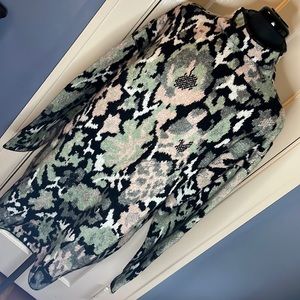 Zara floral sweater dress